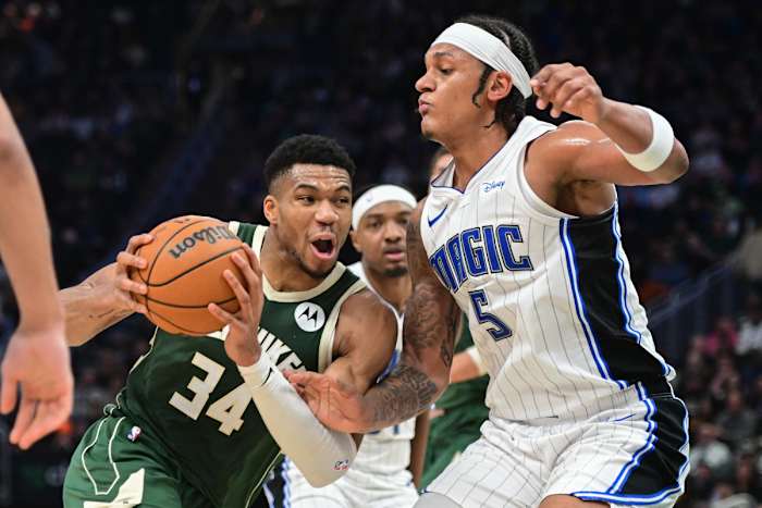 Paolo Banchero is averaging 21.2 points in his second NBA season for the Orlando Magic.